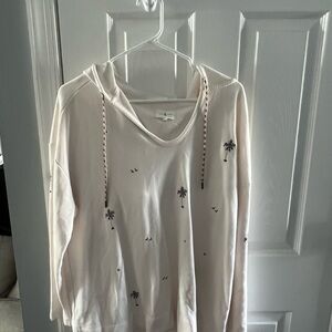 Lou & Grey Cream Embellished Relaxed Sweatshirt